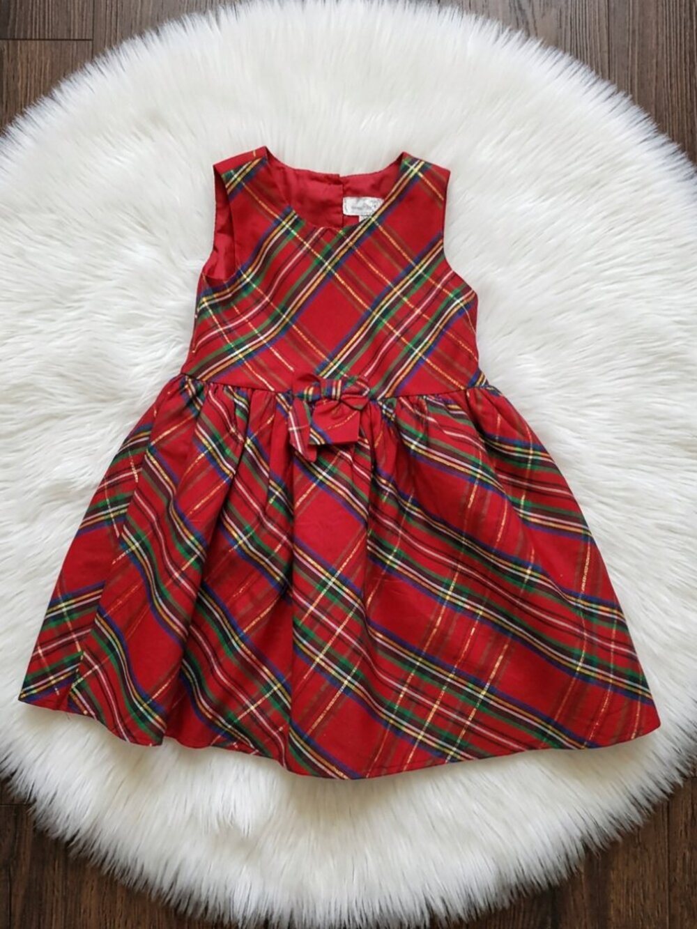 Biscotti Red Plaid Dress Size 4T